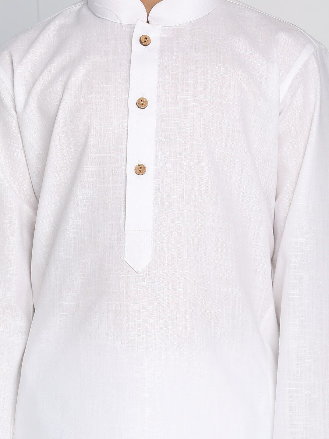 VASTRAMAY Boys White Kurta with Pyjamas