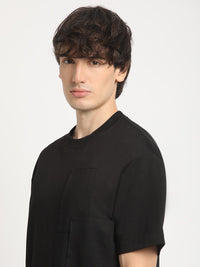 THE BEAR HOUSE Oversized Applique Design Crew Neck T-shirt