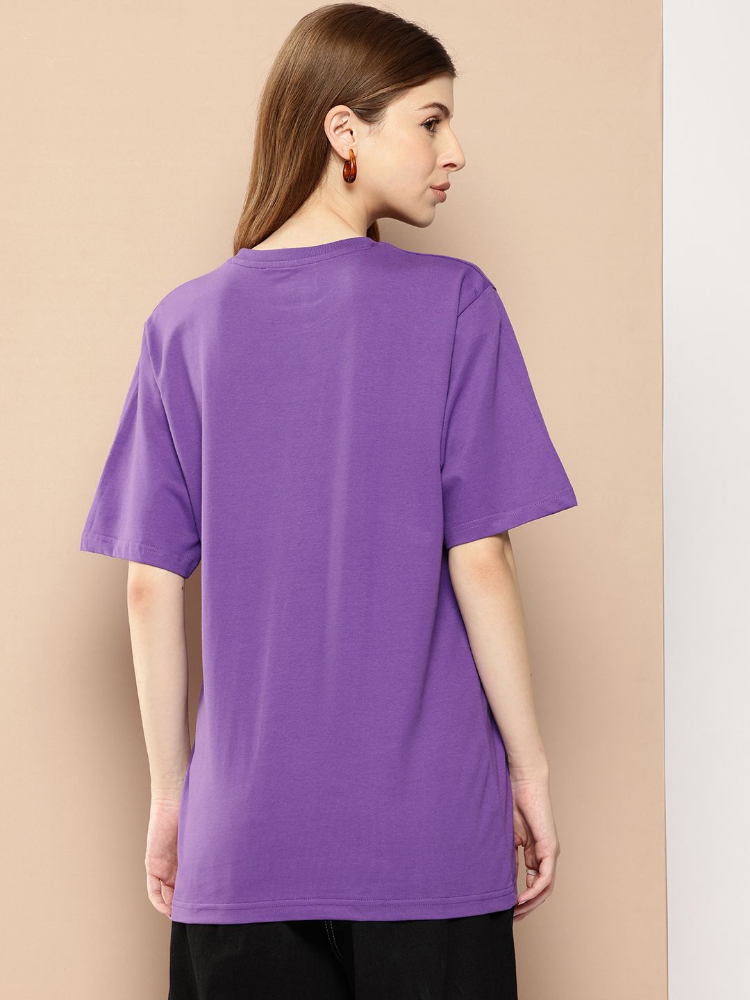 Difference of Opinion Printed Oversized Pure Cotton T-shirt