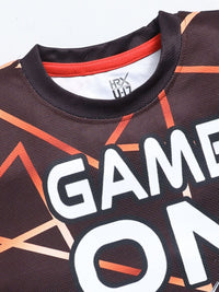 HRX by Hrithik Roshan Boys Geometric Printed T-shirt