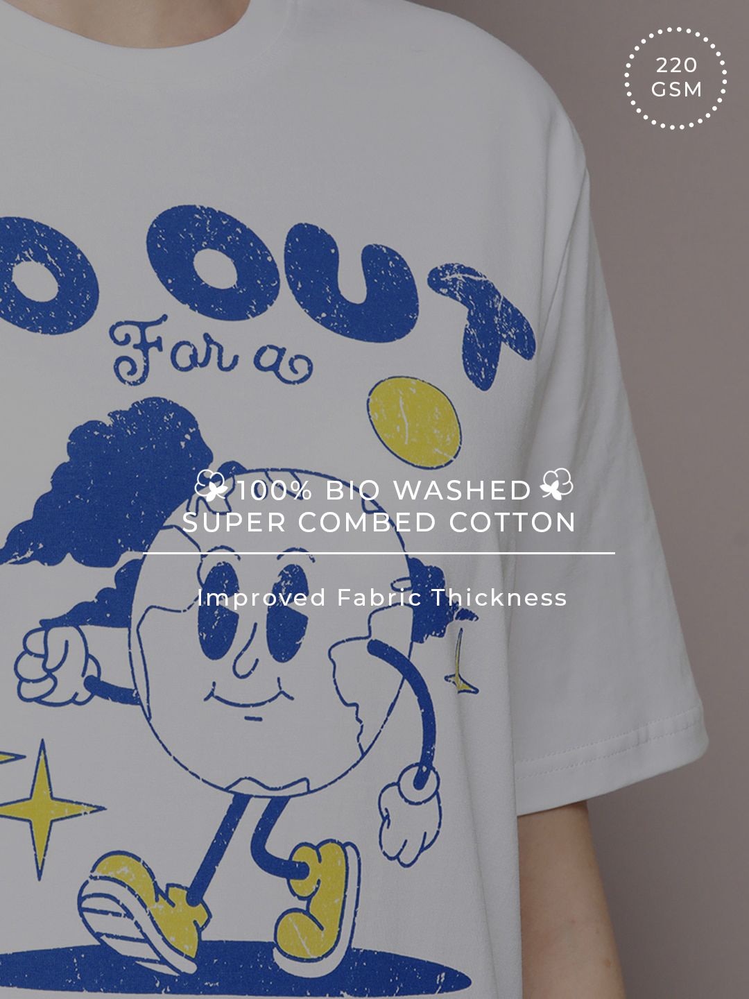 DILLINGER Graphic Printed Oversized Pure Cotton T-shirt