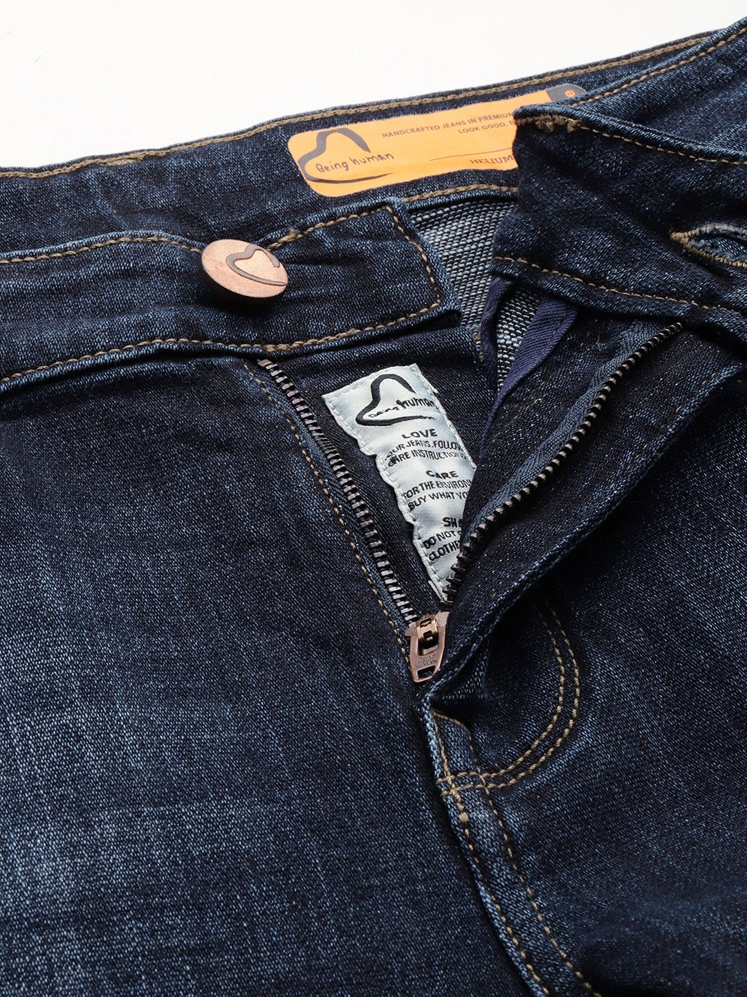 Being Human Men Helium Skinny Fit Light Fade Stretchable Jeans