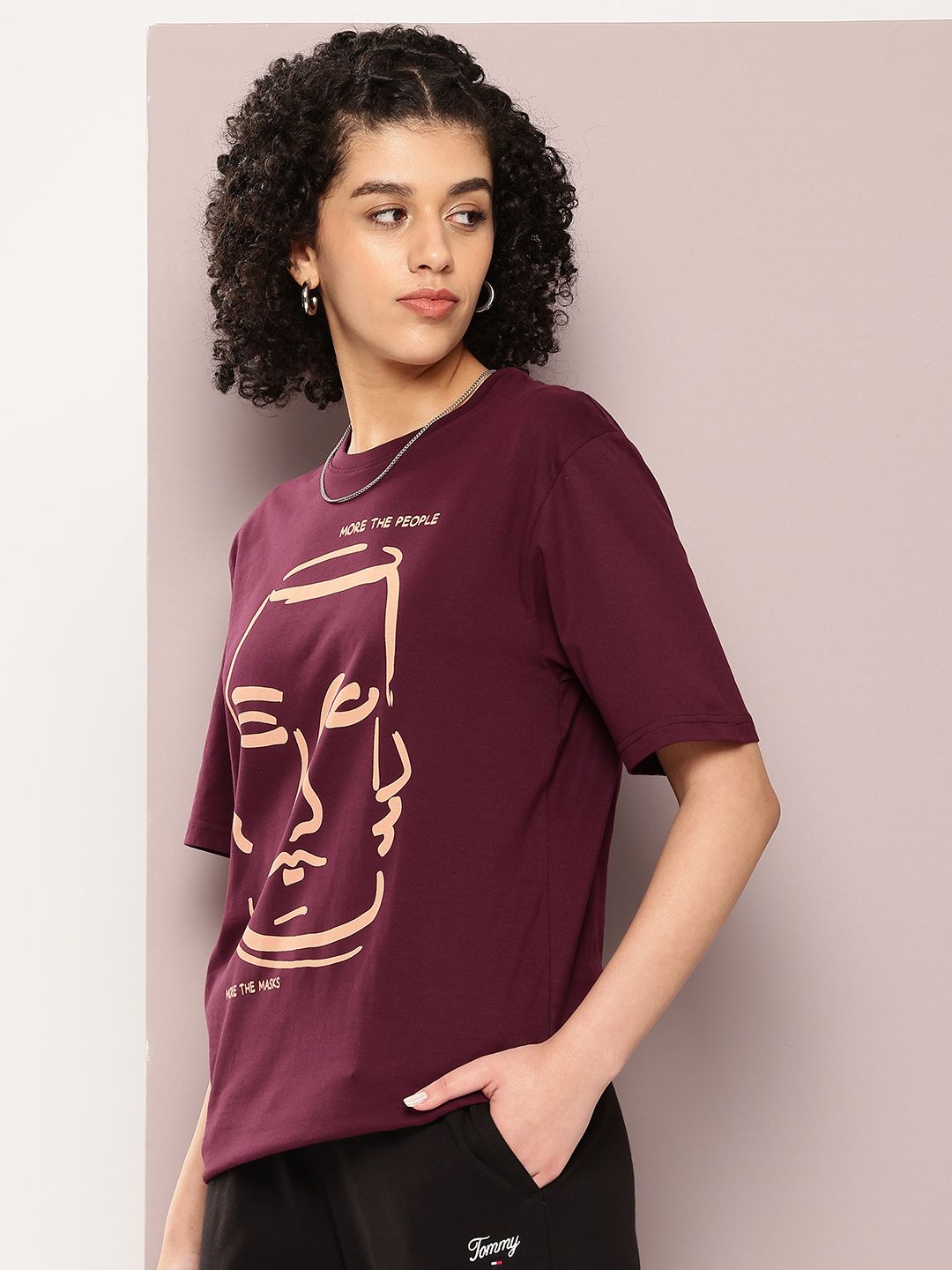 DILLINGER Women Graphic Printed Oversized T-shirt