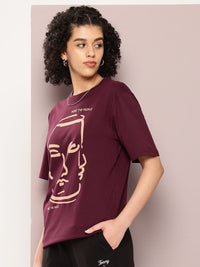 DILLINGER Women Graphic Printed Oversized T-shirt