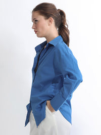 RAREISM Slim Fit Spread Collar Cotton Casual Shirt