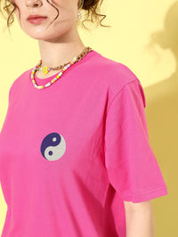 DILLINGER Women Graphic Printed Oversized T-shirt