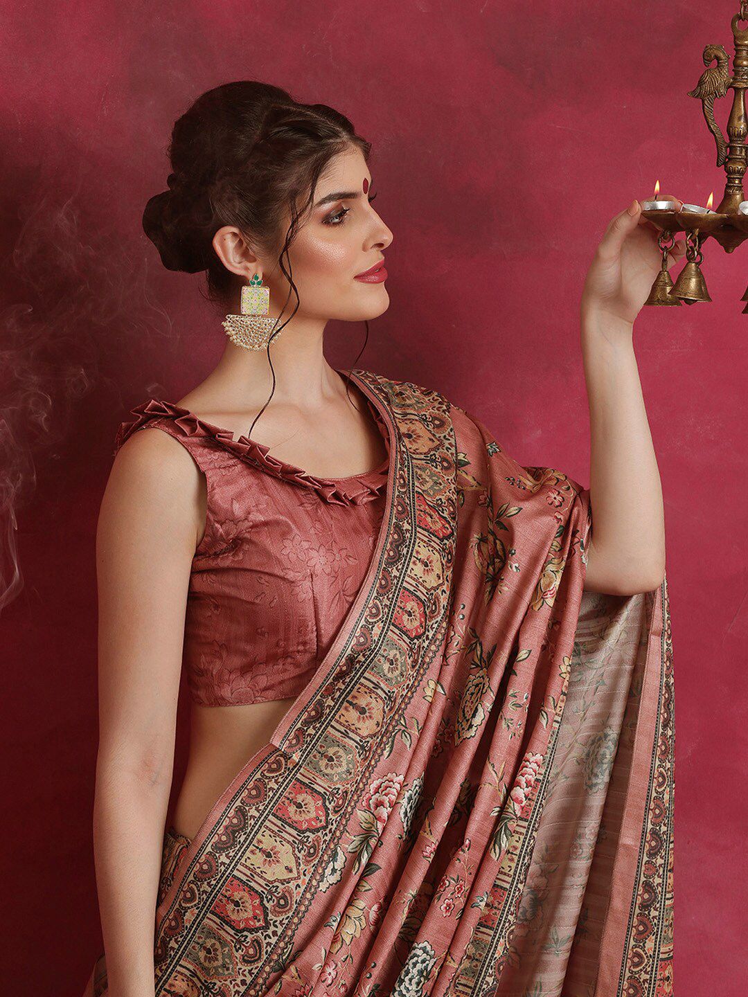 Saree mall Ethnic Motifs Printed Bagh Saree