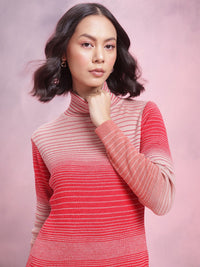 DressBerry Colourblocked Sheath Acrylic Winter Dress