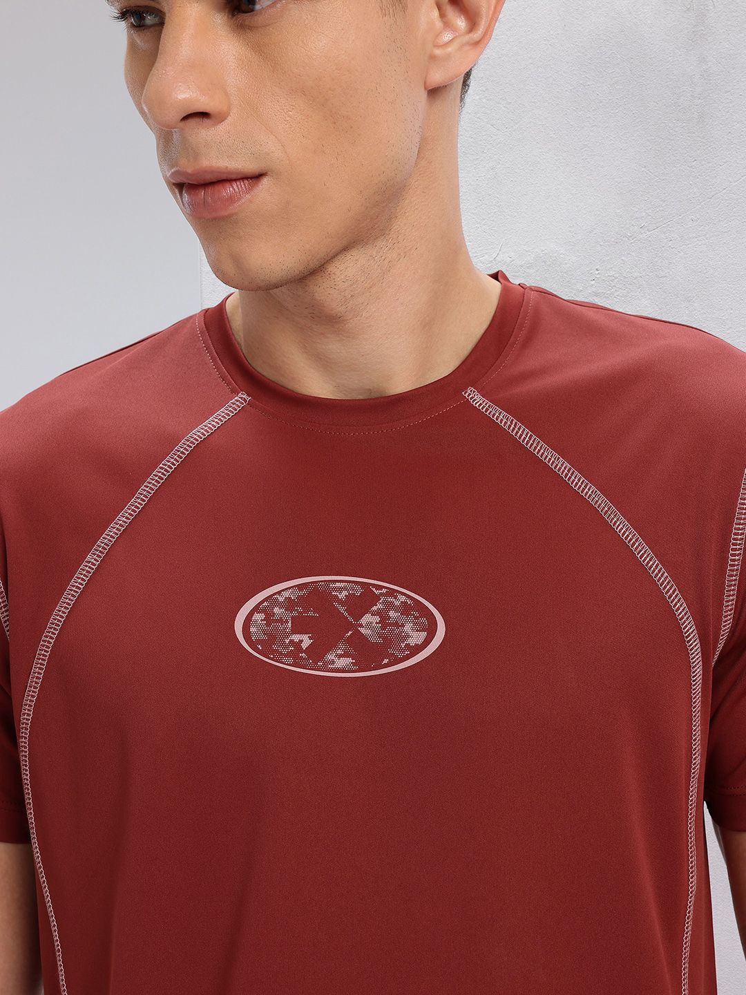 HRX by Hrithik Roshan Contrast Stitch Rapid-Dry Training T-shirt