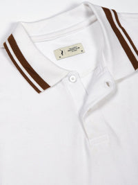 Thomas Scott Men Solid Polo Collar Cotton T-shirt