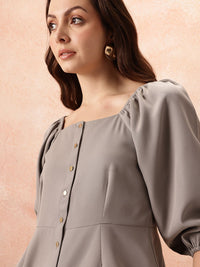 all about you Square Neck Puff Sleeve Top