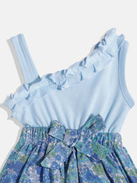 Moms Love Infant Girls Floral Print Fit & Flare Pure Cotton Dress