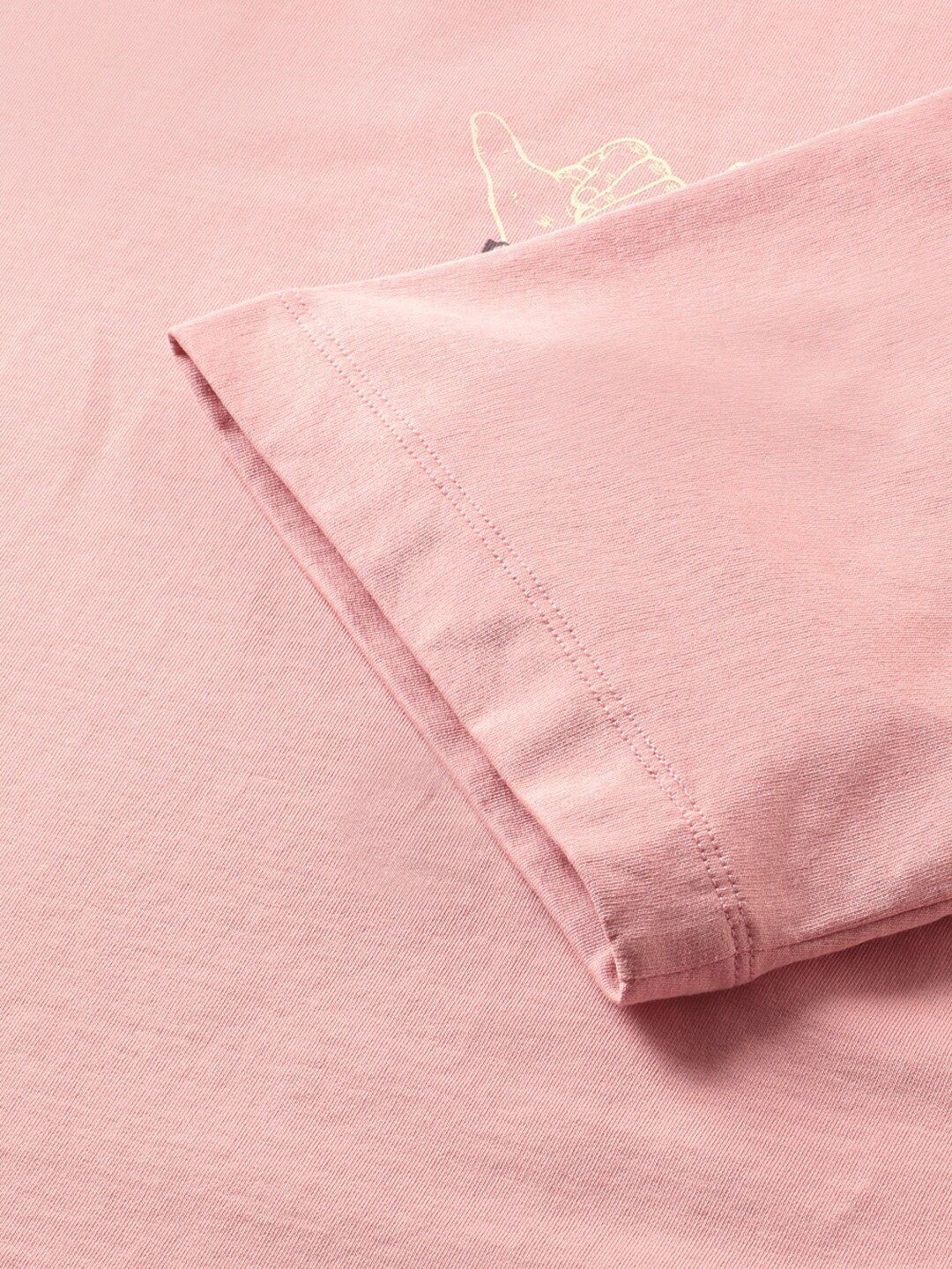 THE BEAR HOUSE Graphic Printed Round neck Loose Fit Cotton T-shirt