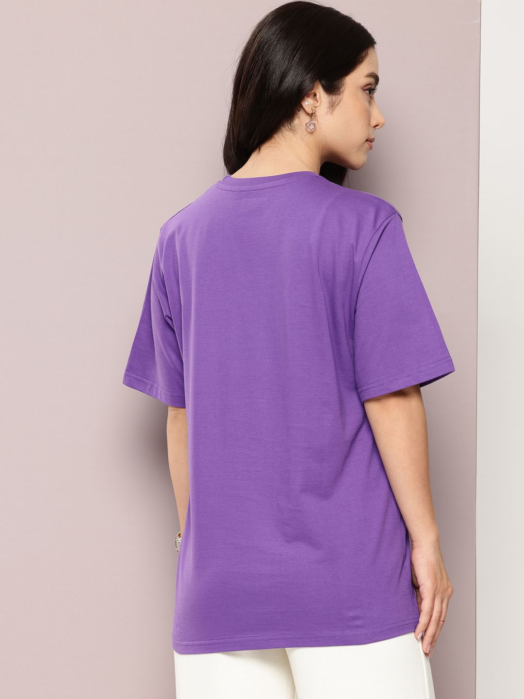 DILLINGER Typography Printed Oversized Pure Cotton T-shirt