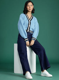 DressBerry Women Cable Knit Acrylic Cardigan