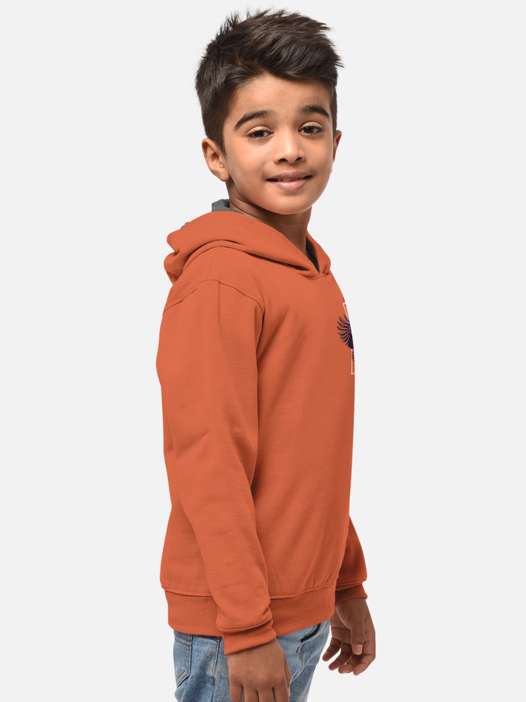 HELLCAT Boys Printed Hooded T-shirt With Jogger