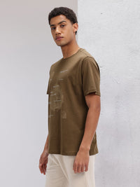 HRX by Hrithik Roshan Printed Pure Cotton Yoga T-shirt