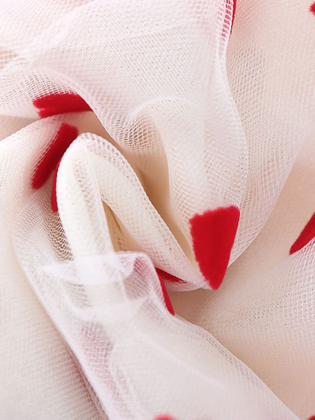 YK Girls Polka Dot Printed Cotton Fit & Flare Dress