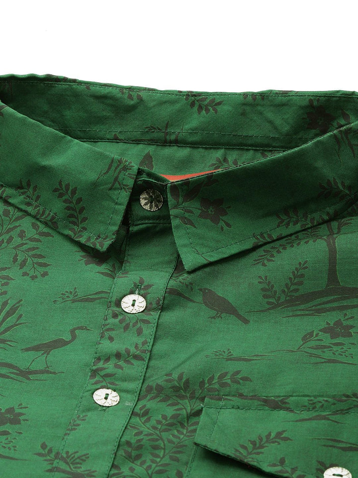 House of Pataudi Animal Graphic Printed Jashn Kurta