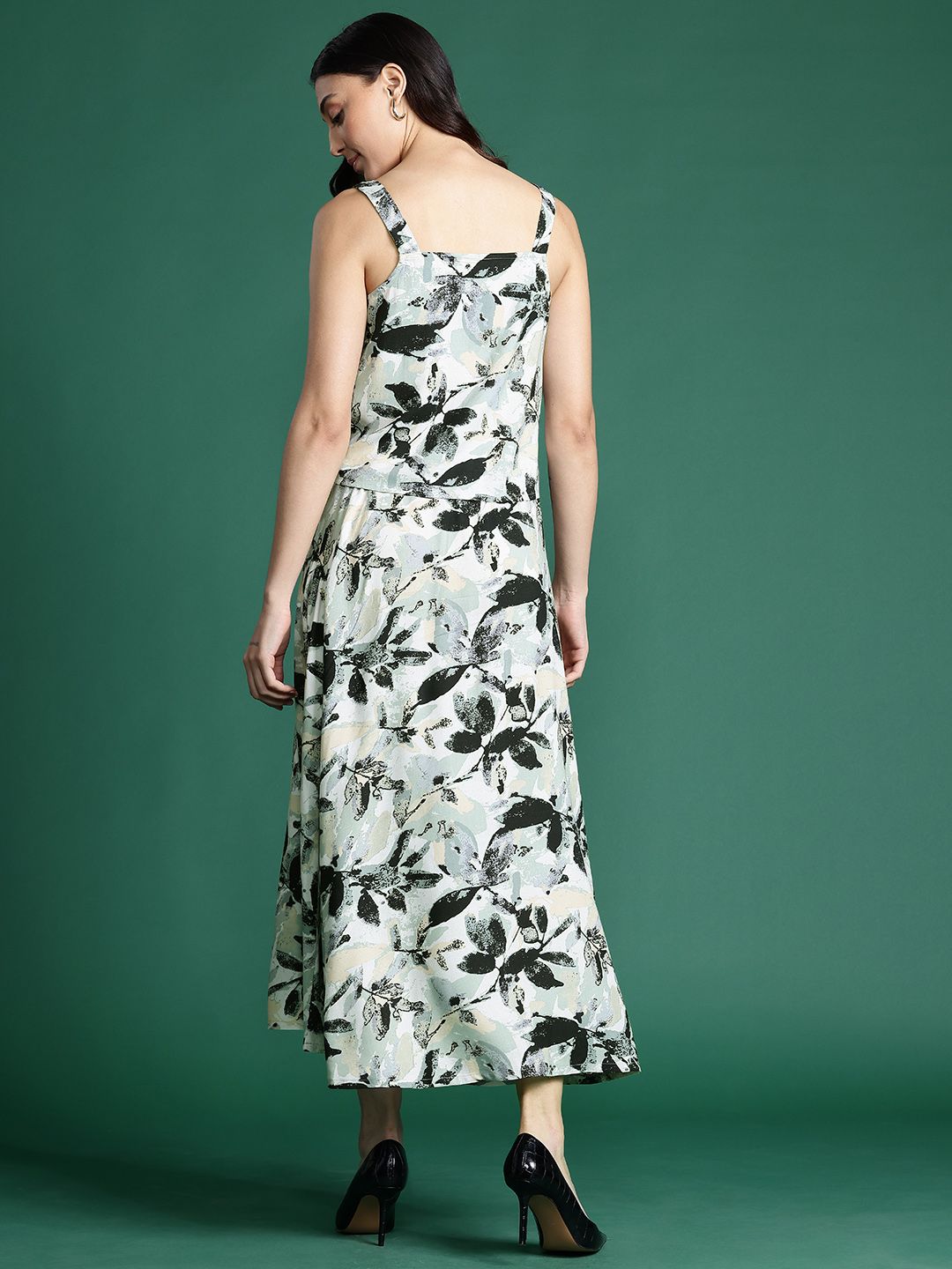 DressBerry Printed Top With Skirt