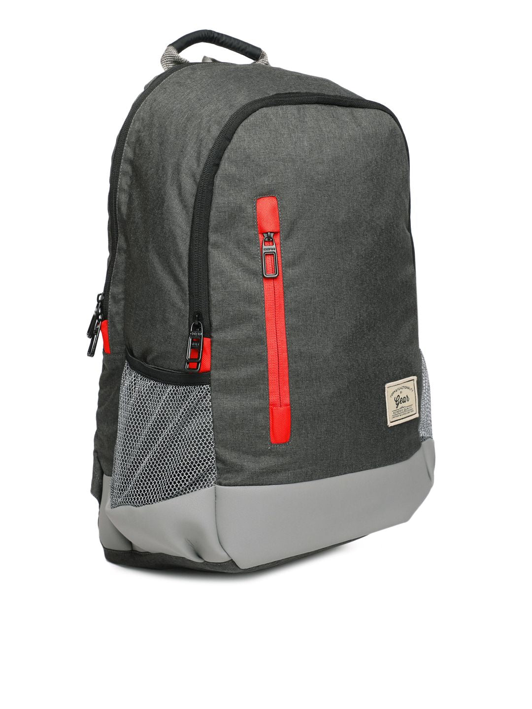 Gear Unisex Black & Grey Campus 8 Backpack