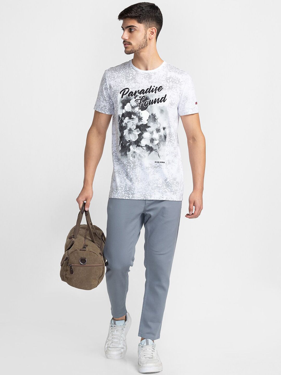 Being Human Graphic Printed Round Neck T-shirt