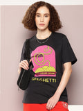 DILLINGER Women Printed Pure Cotton Oversized T-shirt