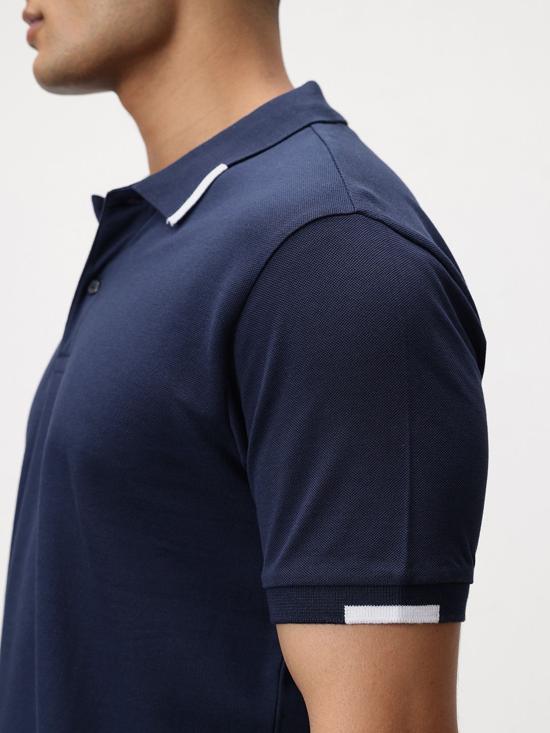 ether Contrast Collar Classic Fit Organic Cotton T-shirt