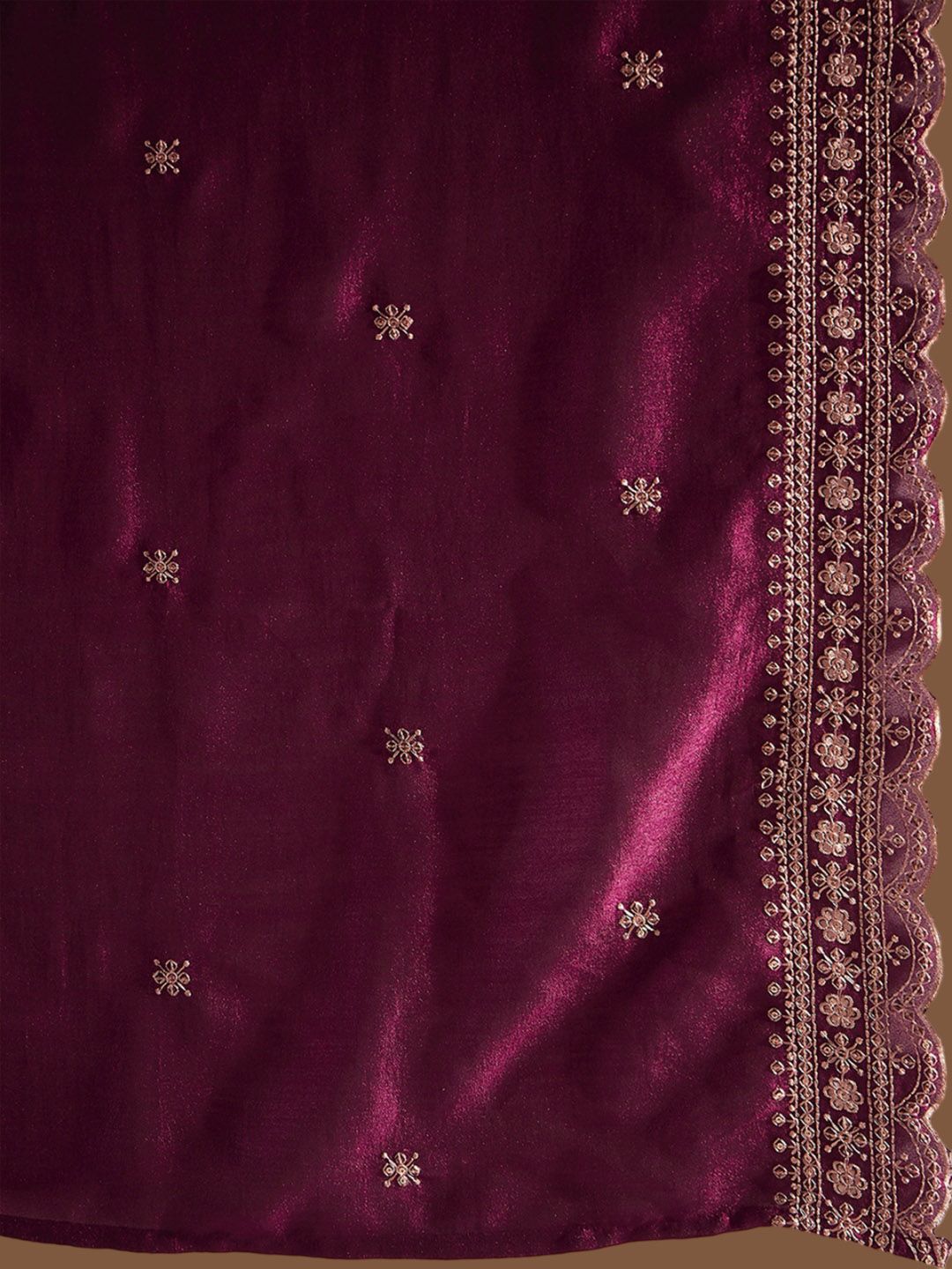 Indo Era Ethnic Motifs Embroidered Thread Work Kurta with Trousers & Dupatta