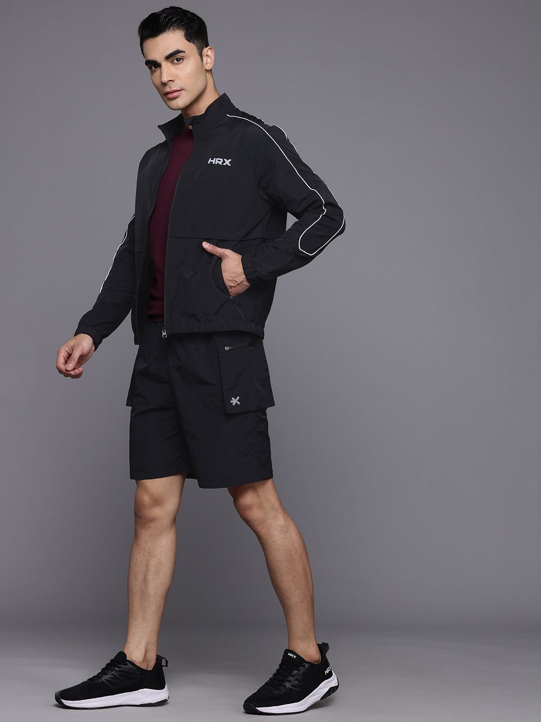 HRX by Hrithik Roshan Rapid-Dry Running Tracksuit