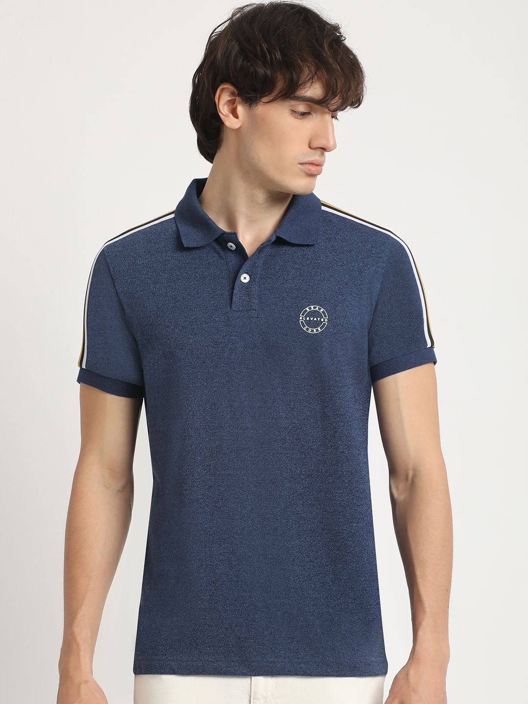 THE BEAR HOUSE Slim Fit Polo Collar T-shirt