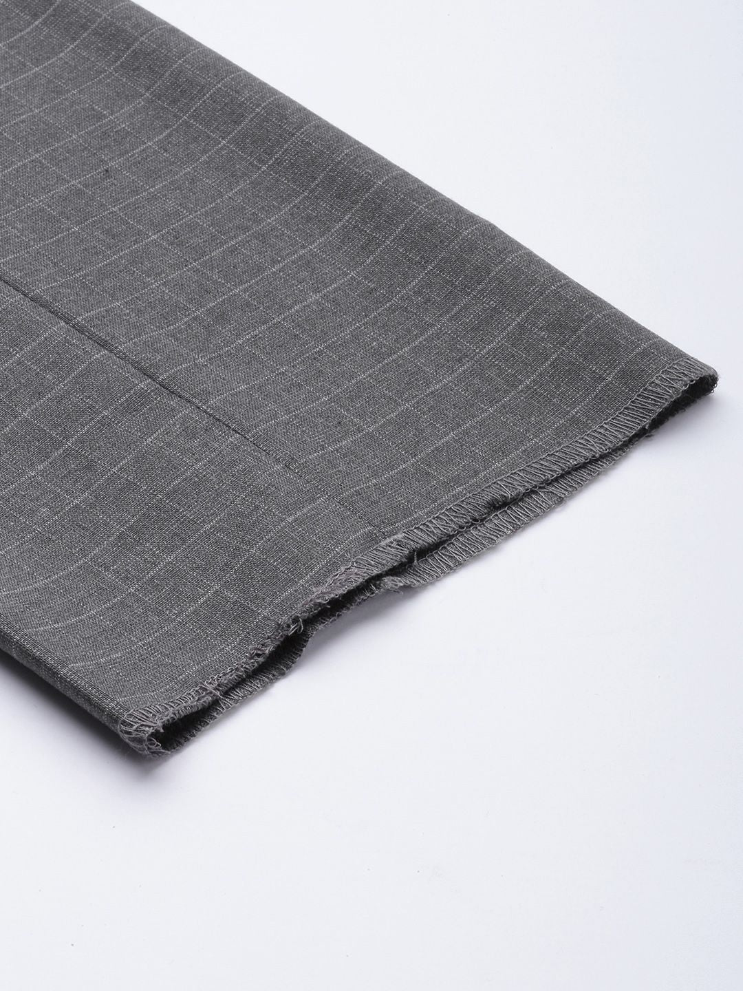 Raymond Men Checked Slim Fit Trousers