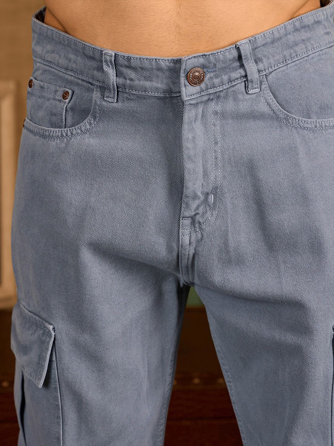 DENNISON Korean Baggy Fit Cargo Jeans