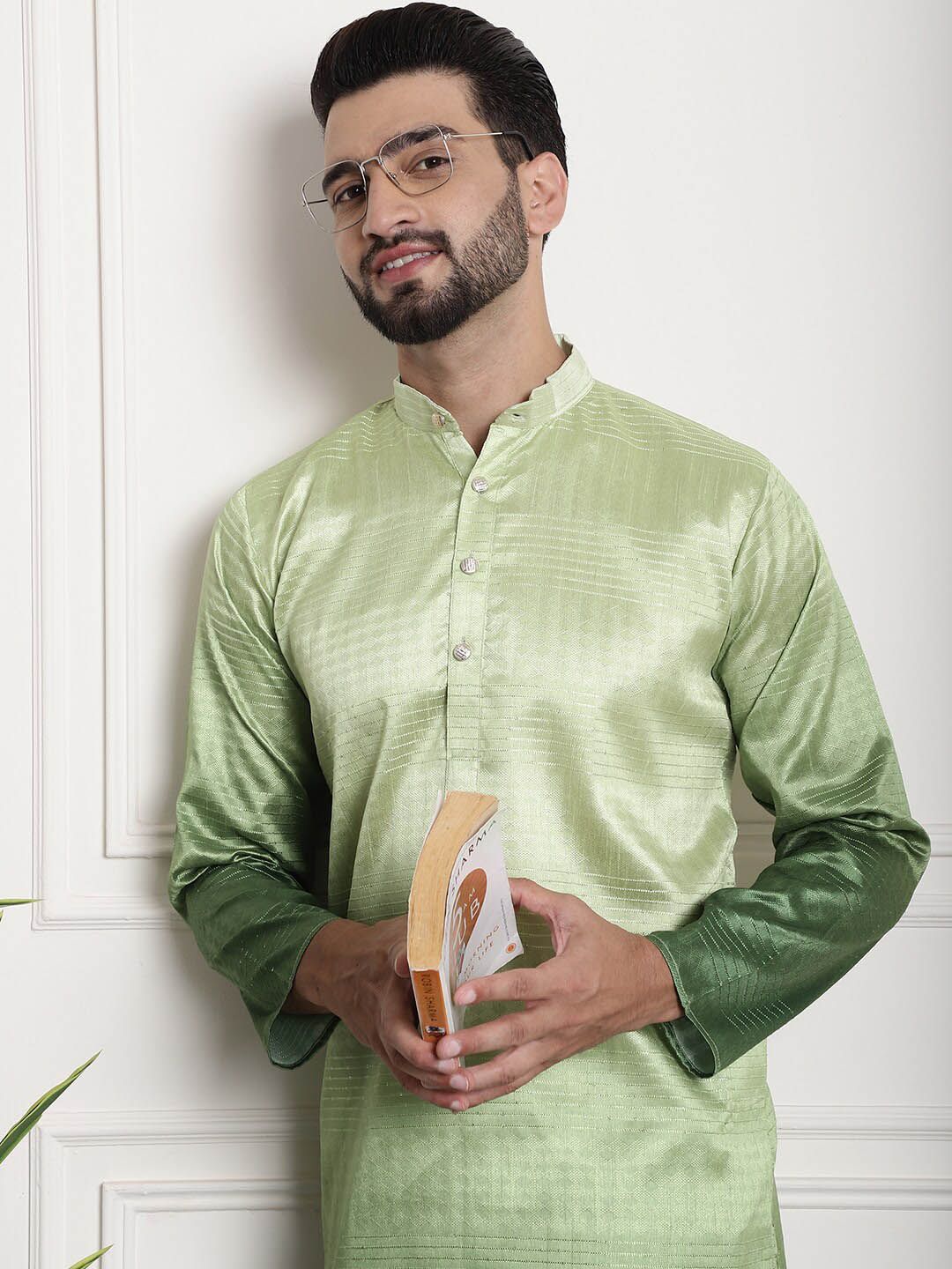 SOJANYA Self Design Silk Cotton Straight Kurta