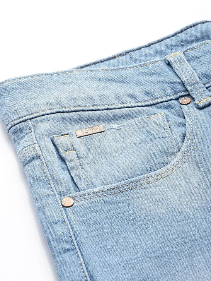 SPYKAR Men Super Skinny Fit Low-Rise Light Fade Stretchable Jeans