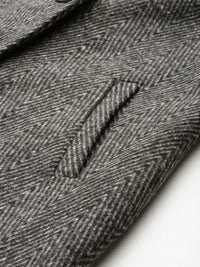 all about you Geometric Self Design Single-Breasted Longline Over Coat