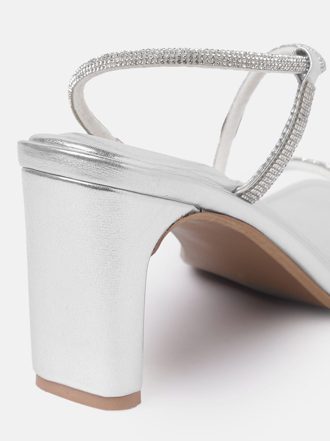 Lino Perros Rhinestones Embellished Party Block Heels