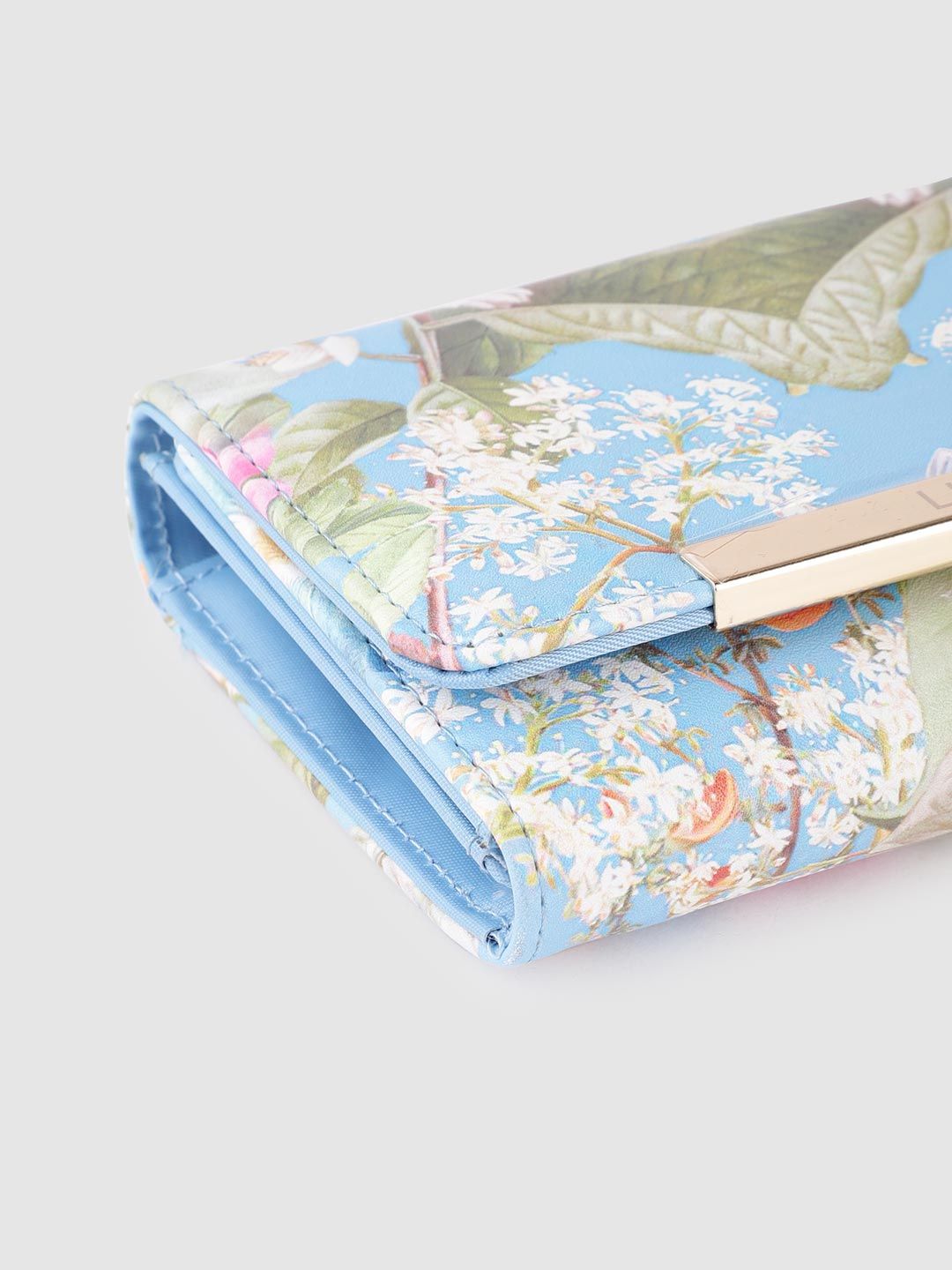 Lino Perros Women Floral Printed Three Fold Wallet