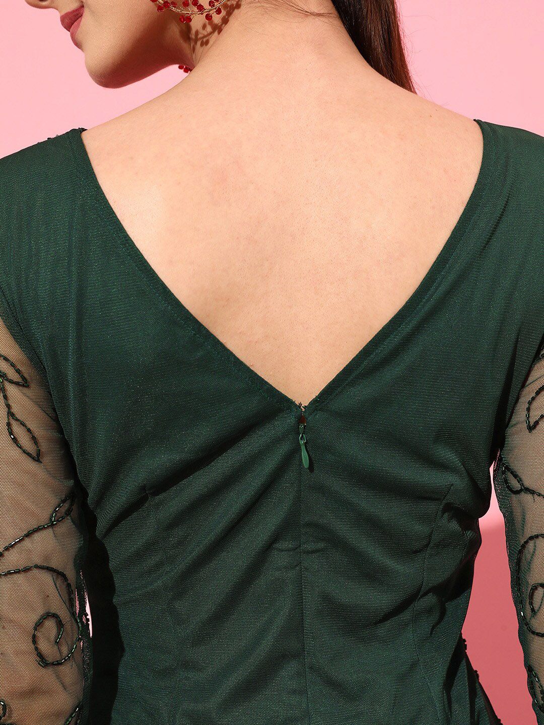 STREET 9 Short Sleeves Sheath V-Neck Dress