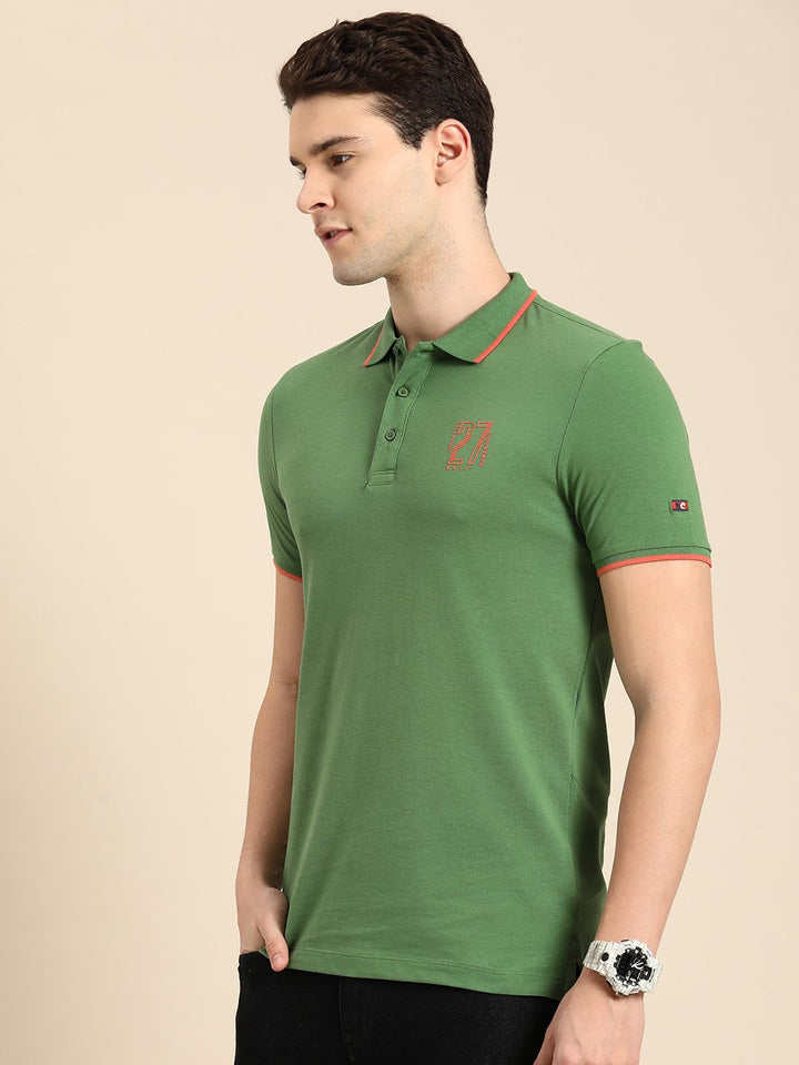 Being Human Short Sleeves Polo Collar Pure Cotton T-shirt