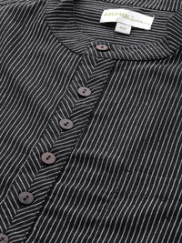 Anouk Men Black & White Striped Kurta with Trousers