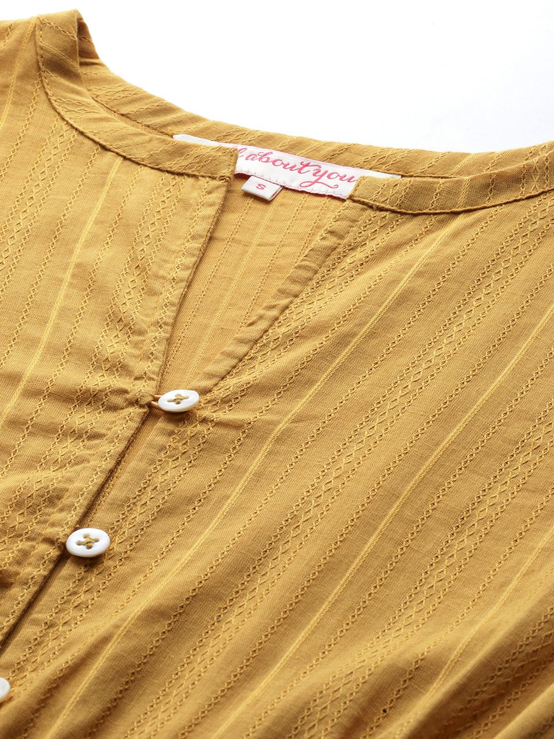 all about you Pure Cotton Puff Sleeve A-Line Dress