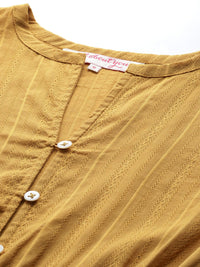 all about you Pure Cotton Puff Sleeve A-Line Dress