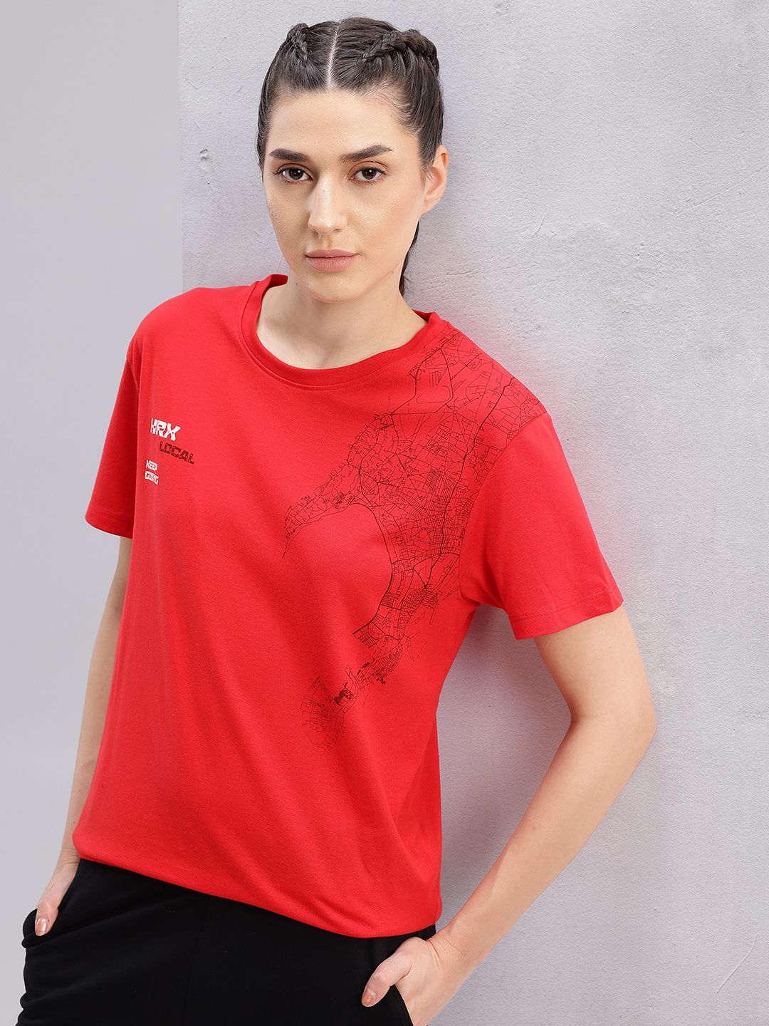 HRX by Hrithik Roshan Printed Relaxed Lifestyle T-shirt