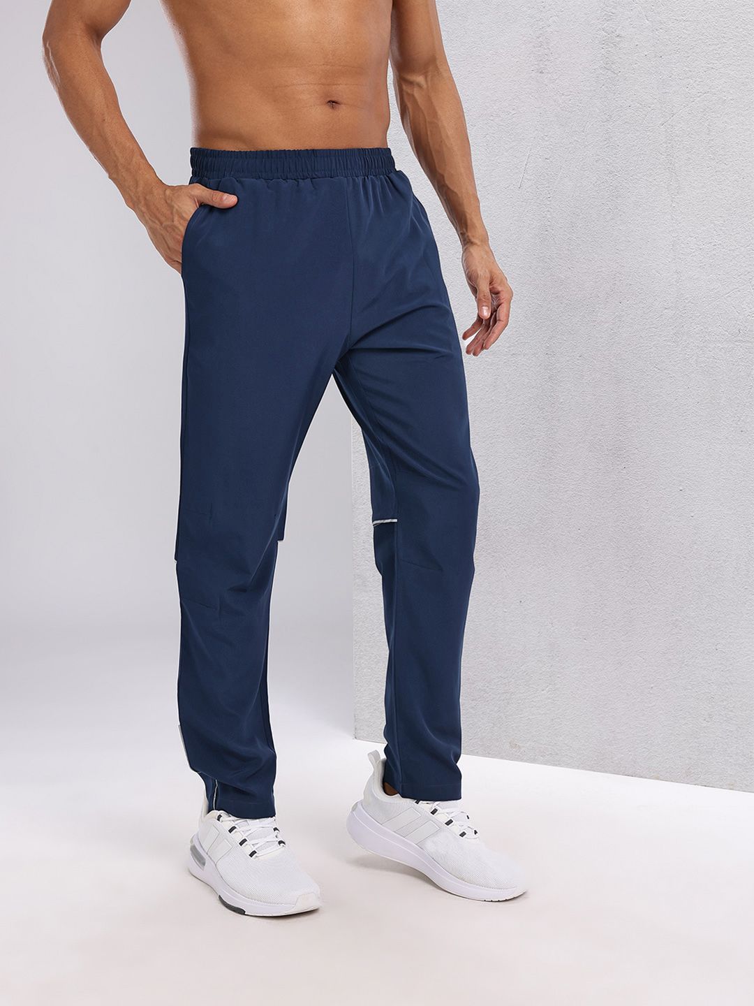 HRX by Hrithik Roshan Men Mid-Rise Rapid-Dry Running Track Pants