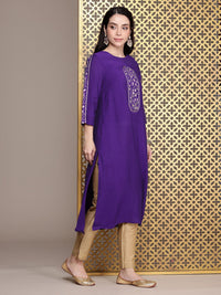 House of Pataudi Floral Embroidered Jashn Kurta