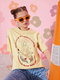 DILLINGER Pure Cotton Printed Oversized T-shirt