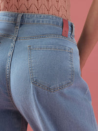 DressBerry Women Slouchy Fit High-Rise Light Fade Stretchable Jeans