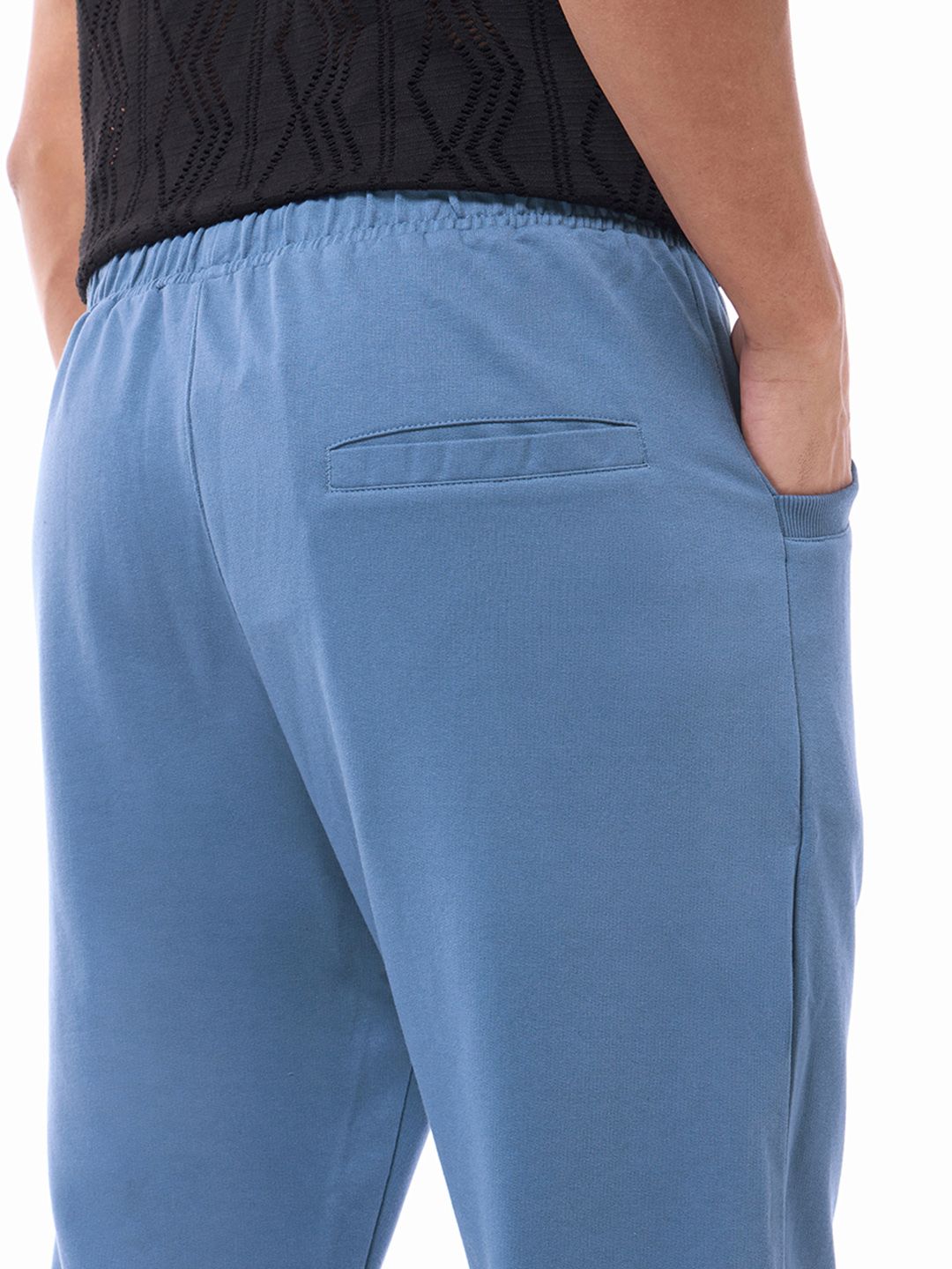 Bewakoof Men Blue Solid Joggers