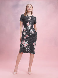 DressBerry Floral Print Bodycon Dress